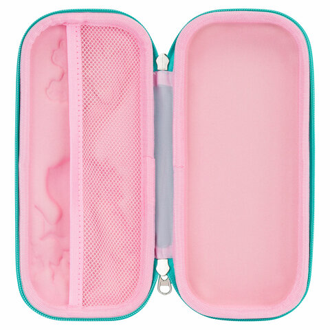 Пенал ЮНЛАНДИЯ, 1 отделение, карман, полиэстер/EVA, 22х10х5 см, Pretty bunny,