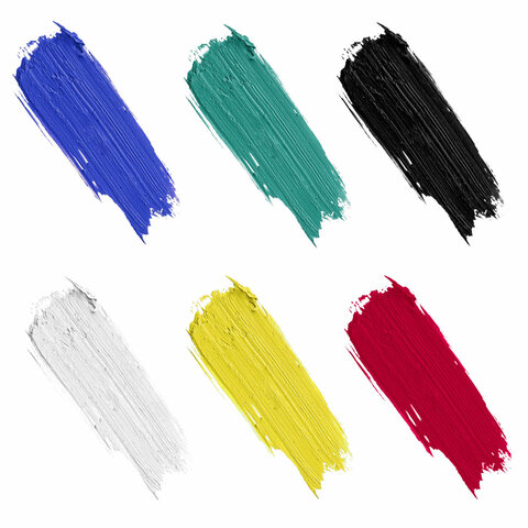 Гуашь ЮНЛАНДИЯ "ШКОЛЬНАЯ", 6 цветов по 17,5 мл, 192382 Гуашь ЮНЛАНДИЯ "ШКОЛЬНАЯ", 6 цветов по 17,5 мл, 192382