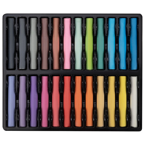 Пастель сухая художественная BRAUBERG ART "Летние ночи", 24 цвета,