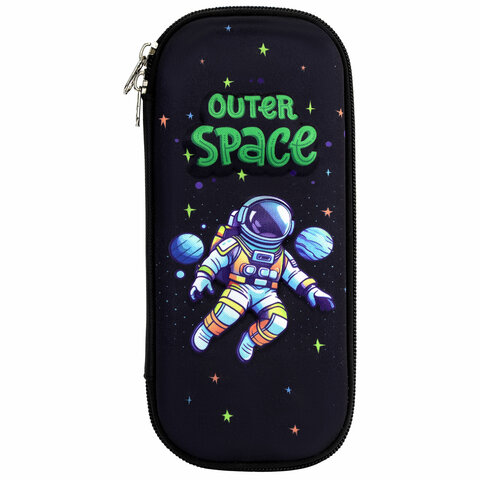 Пенал ЮНЛАНДИЯ, 1 отделение, карман, полиэстер/EVA, 22х10х5 см, Outer space, Пенал ЮНЛАНДИЯ, 1 отделение, карман, полиэстер/EVA, 22х10х5 см, Outer space,