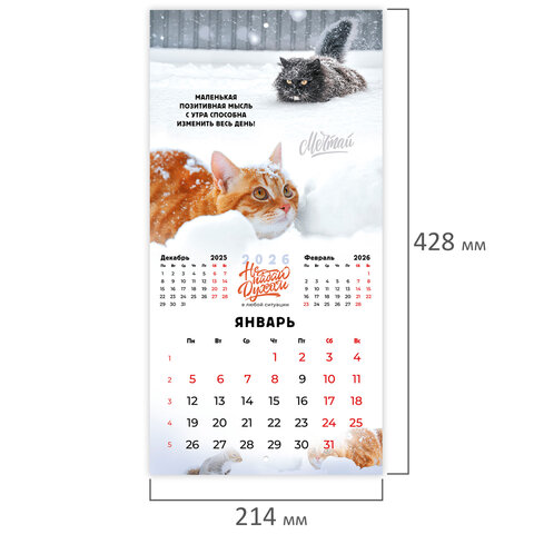Календарь настенный перекидной 2026 г., BRAUBERG, 12 листов, 21,4х21,4 см, МИНИ, Календарь настенный перекидной 2026 г., BRAUBERG, 12 листов, 21,4х21,4 см, МИНИ,