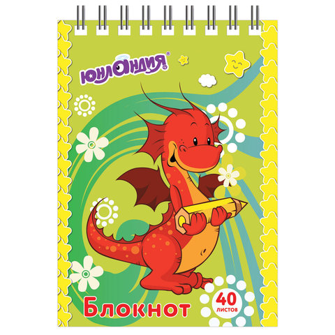 Блокнот А7 40 листов, гребень, клетка, ЮНЛАНДИЯ "МУЛЬТЯШКИ", 75х105 Блокнот А7 40 листов, гребень, клетка, ЮНЛАНДИЯ "МУЛЬТЯШКИ", 75х105