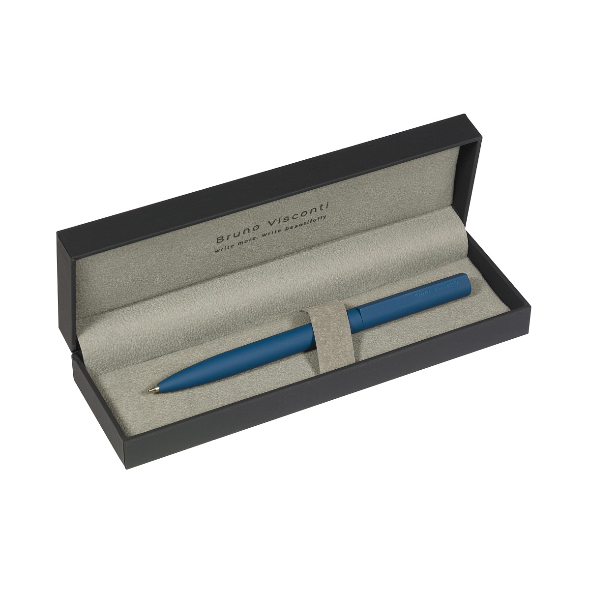 РУЧКА "TORINO" В SOFT TOUCH ФУТЛЯРЕ 1.0 MM, СИНЯЯ (корпус синий,