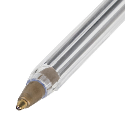 Ручки шариковые НАБОР 4 ЦВЕТА STAFF Basic Budget BP-02, письмо 500 м, длина