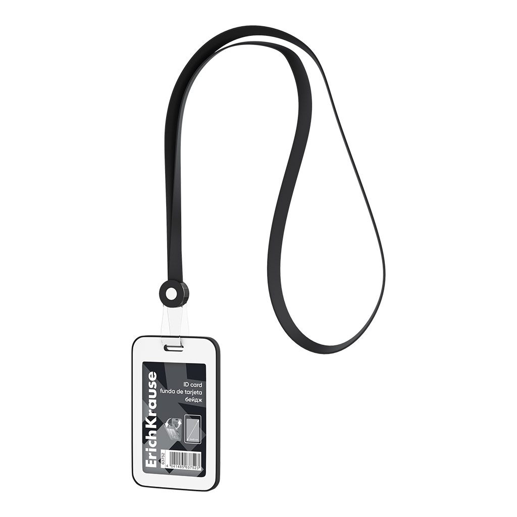 Бейдж вертикальный в комплекте с силиконовой лентой ErichKrause книжка, размер Бейдж вертикальный в комплекте с силиконовой лентой ErichKrause книжка, размер