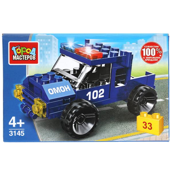 Конструктор ПОЛИЦЕЙСКИЙ ПИКАП, 33 дет. Город мастеров Конструктор ПОЛИЦЕЙСКИЙ ПИКАП, 33 дет. Город мастеров