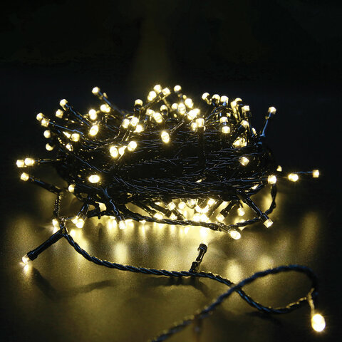 Электрогирлянда-нить комнатная "Стандарт" 10 м, 100 LED, теплый белый Электрогирлянда-нить комнатная "Стандарт" 10 м, 100 LED, теплый белый