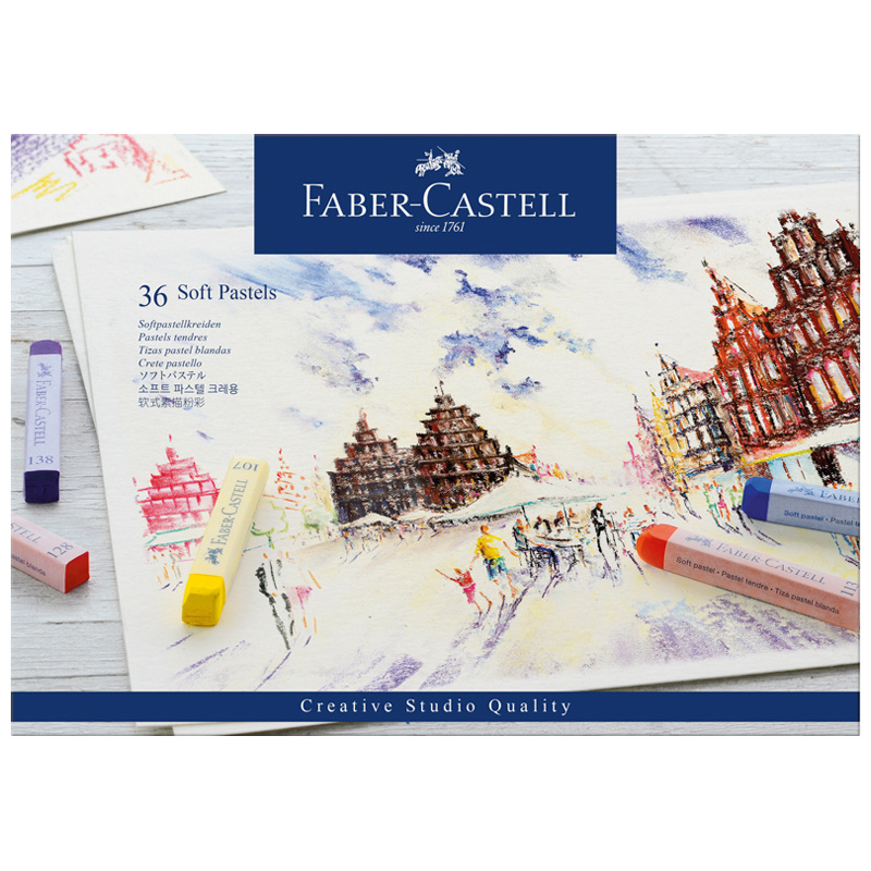 Пастель Faber-Castell "Soft pastels", 36 цв., картон. упак. Пастель Faber-Castell "Soft pastels", 36 цв., картон. упак.