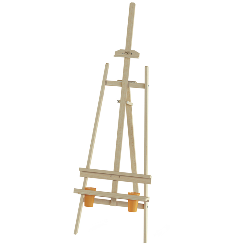 Мольберт напольный Лира с бегунком Гамма "Студия" 53*71*170см, съемная Мольберт напольный Лира с бегунком Гамма "Студия" 53*71*170см, съемная