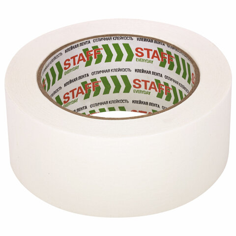 Клейкая лента малярная креппированная 48 мм x 50 м, КОМПЛЕКТ 6 шт., STAFF