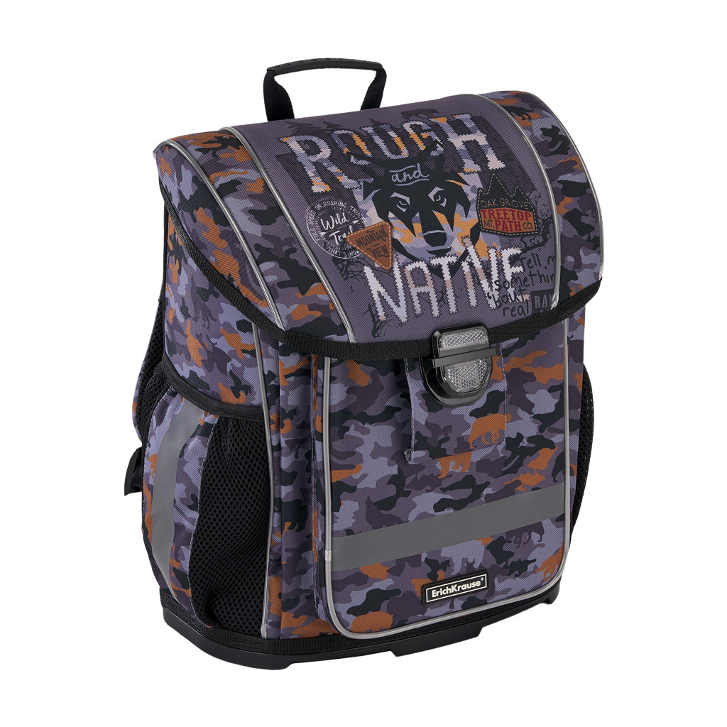 Ученический ранец с пластиковым дном ErichKrause® ErgoLine® 16L Rough Native Ученический ранец с пластиковым дном ErichKrause® ErgoLine® 16L Rough Native