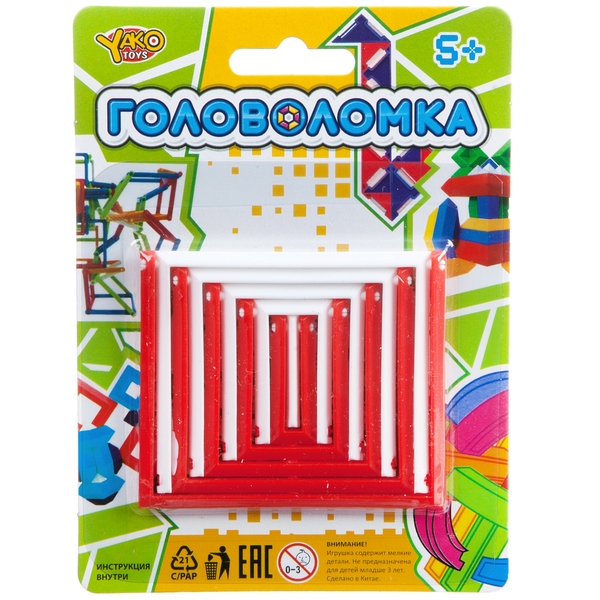 Игр. пласт. головоломка прямоуг. рамки, рус. упак. CRD 10,8х14,8 см. Игр. пласт. головоломка прямоуг. рамки, рус. упак. CRD 10,8х14,8 см.