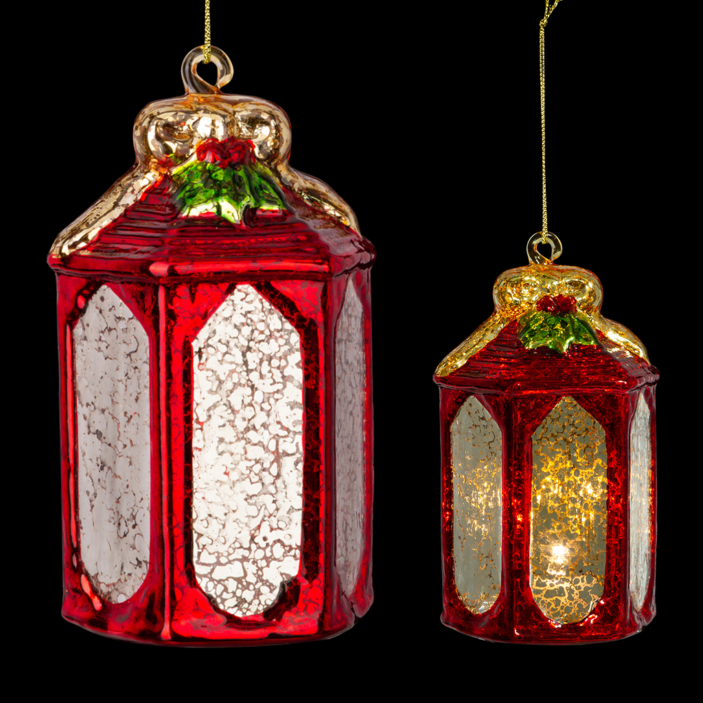 Украшение ErichKrause Decor® Фонарь с подсветкой 10см, стекло Украшение ErichKrause Decor® Фонарь с подсветкой 10см, стекло