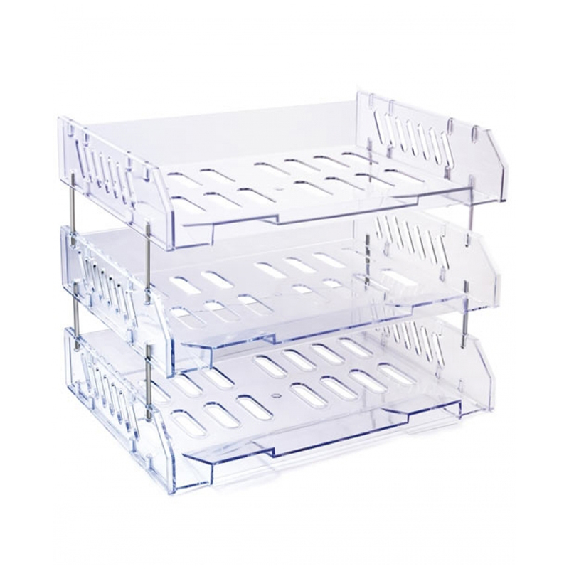 Лоток для бумаг горизонтальный Стамм "Сити", набор 3шт., на мет. Лоток для бумаг горизонтальный Стамм "Сити", набор 3шт., на мет.