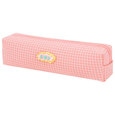 Пенал ЮНЛАНДИЯ ЮНИОР, 1 отделение, полиэстер, аппликация, "Hey", Пенал ЮНЛАНДИЯ ЮНИОР, 1 отделение, полиэстер, аппликация, "Hey",