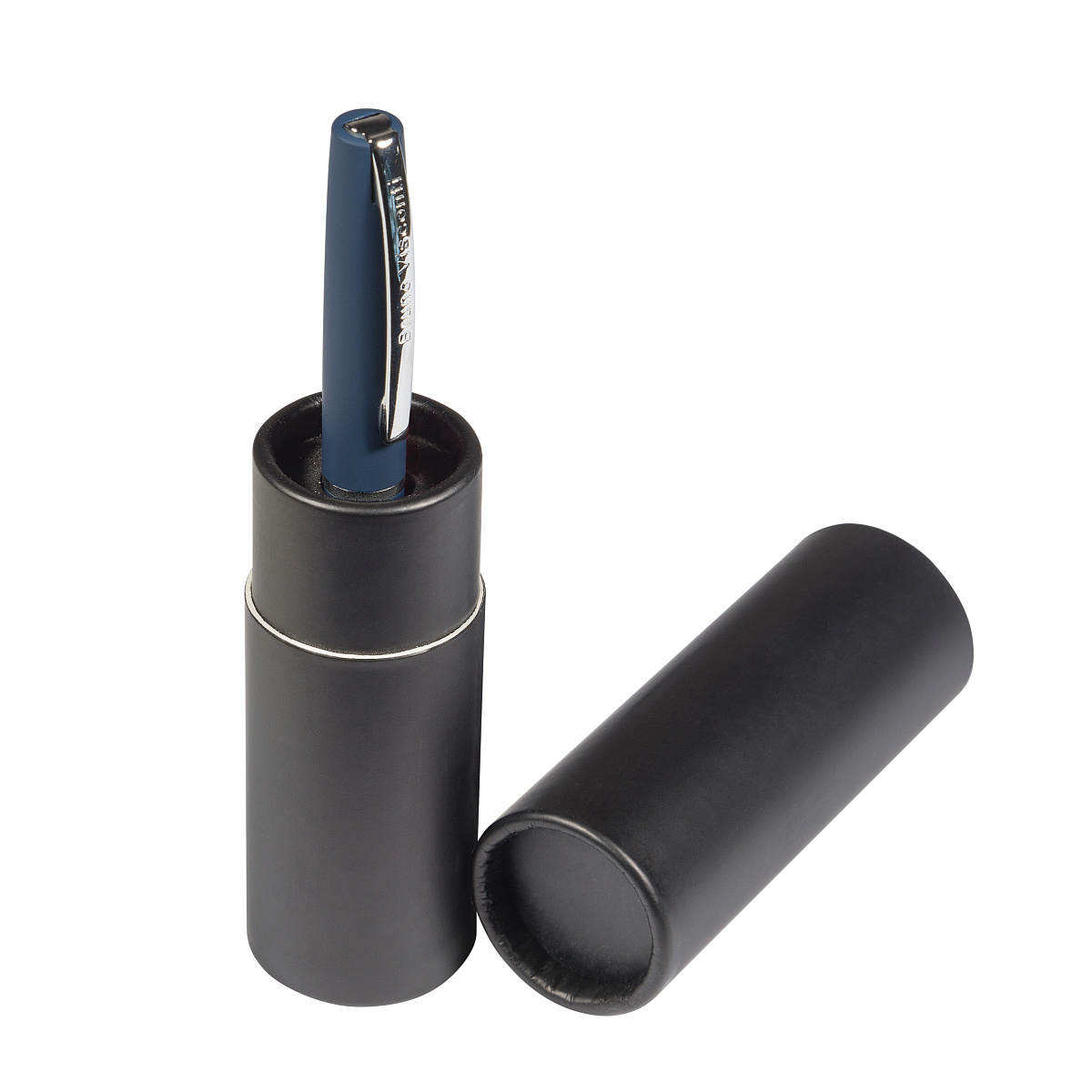 РУЧКА "SIENNA" ПЕРЬЕВАЯ В КАРТОННОМ ТУБУСЕ, 0.7 ММ, СИНЯЯ (корпус