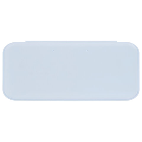 Пенал пластиковый BRAUBERG, пастельный голубой, наклейки в комплекте, 21х9х3 см, Пенал пластиковый BRAUBERG, пастельный голубой, наклейки в комплекте, 21х9х3 см,