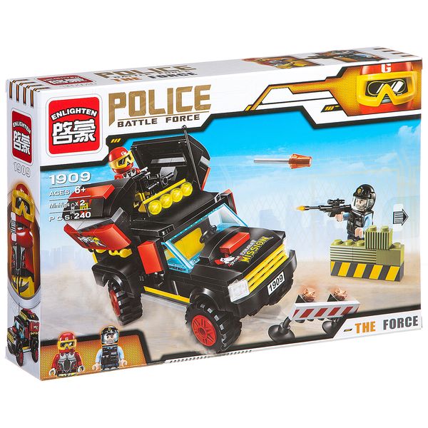 Конструктор ENLIGHTEN пластиковый Police, 240 дет., 2 фигурки, BOX, арт. 1909 Конструктор ENLIGHTEN пластиковый Police, 240 дет., 2 фигурки, BOX, арт. 1909