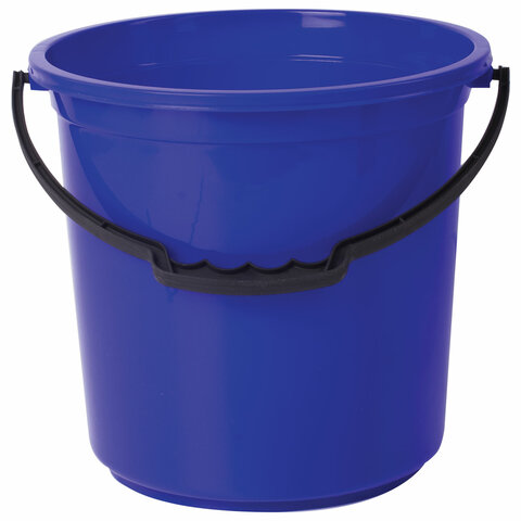 Ведро 12 л, без крышки, пластиковое, пищевое, с узором, цвет синий, мерная Ведро 12 л, без крышки, пластиковое, пищевое, с узором, цвет синий, мерная