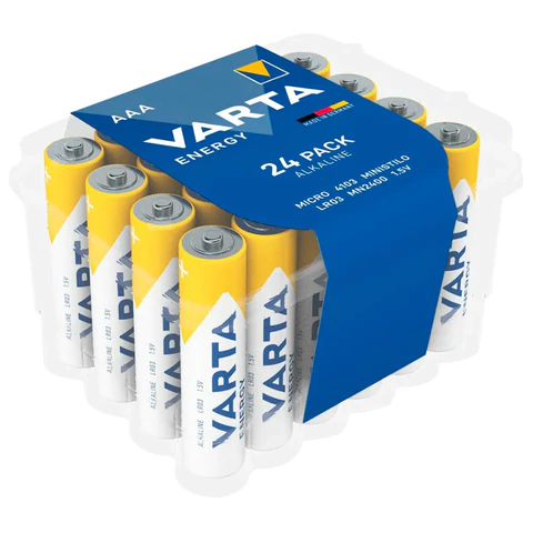 Батарейки алкалиновые "мизинчиковые" КОМПЛЕКТ 24 шт., VARTA ENERGY, Батарейки алкалиновые "мизинчиковые" КОМПЛЕКТ 24 шт., VARTA ENERGY,