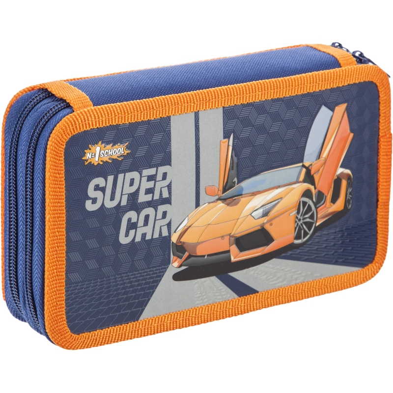 Пенал Комус Класс Super car 2 отд., выборочный лак,190x110 мм,ПКК11-19 Пенал Комус Класс Super car 2 отд., выборочный лак,190x110 мм,ПКК11-19