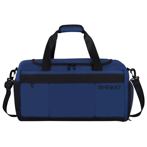 Сумка спортивная HEIKKI MOVE PLUS (ХЕЙКИ), отделение для обуви, синяя, 28х50х23