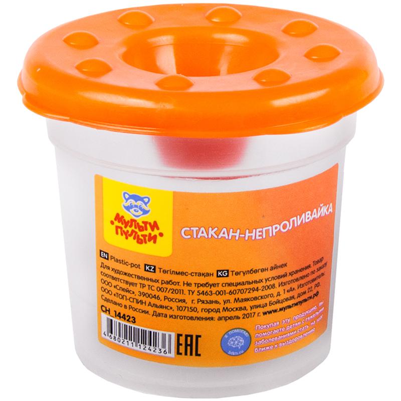 Стакан-непроливайка, с крышкой, оранжевый: СН_14423 штр.: 4680211124236 Стакан-непроливайка, с крышкой, оранжевый: СН_14423 штр.: 4680211124236