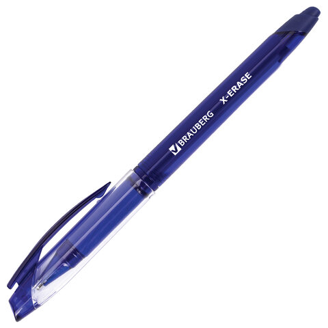 Ручка стираемая гелевая с грипом BRAUBERG "R-Erase", СИНЯЯ, корпус Ручка стираемая гелевая с грипом BRAUBERG "R-Erase", СИНЯЯ, корпус
