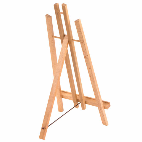 Мольберт настольный из бука 24х30х46 см, высота холста до 50 см, лакированный,