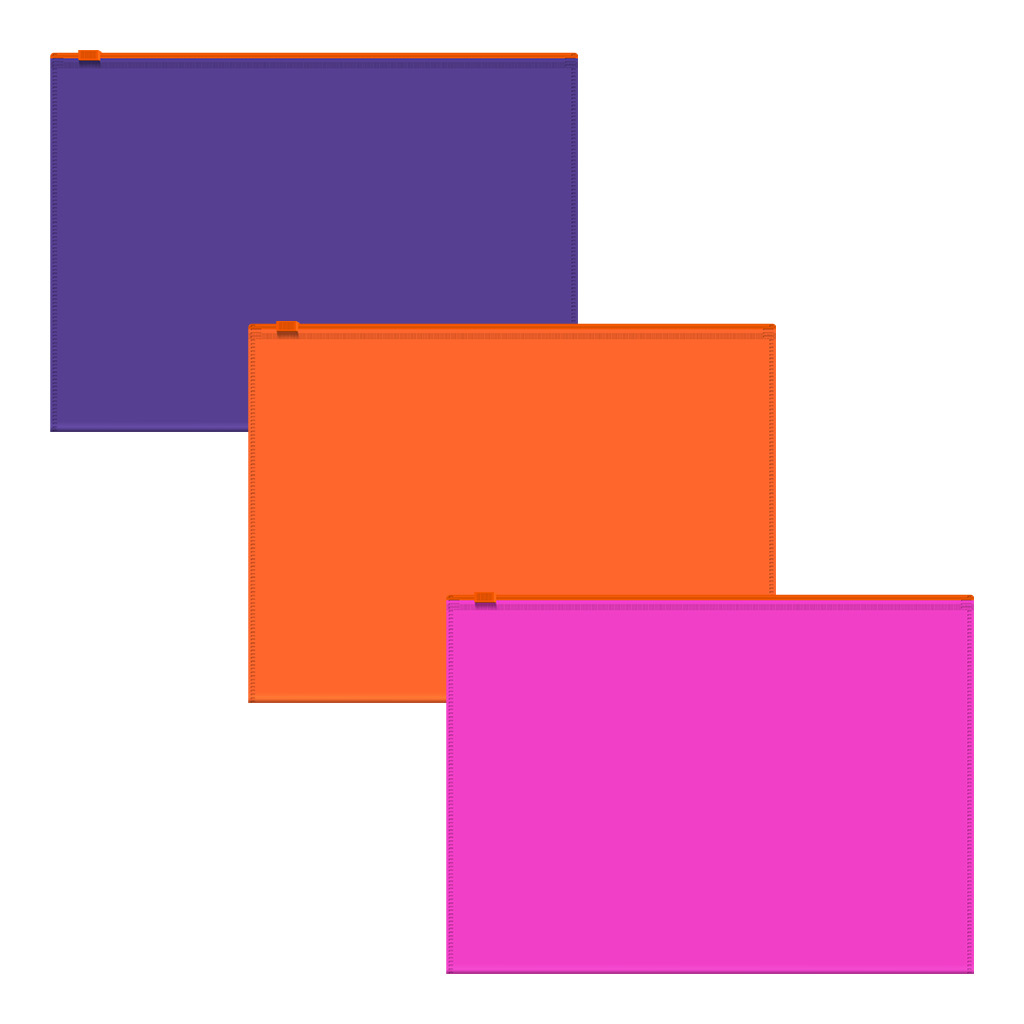 Zip-пакет пластиковый Erich Krause Soft Caribbean Sunset, А5+, непрозрачный, Zip-пакет пластиковый Erich Krause Soft Caribbean Sunset, А5+, непрозрачный,