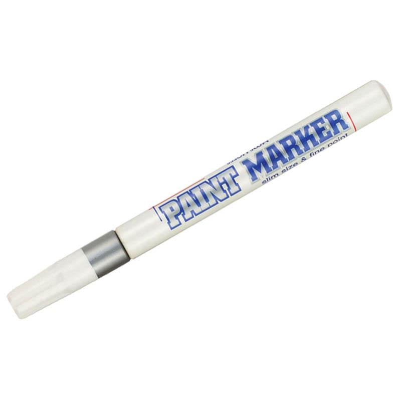 Маркер-краска "Slim" серебро, 2мм, нитро-основа: SPM-06 штр.: Маркер-краска "Slim" серебро, 2мм, нитро-основа: SPM-06 штр.: