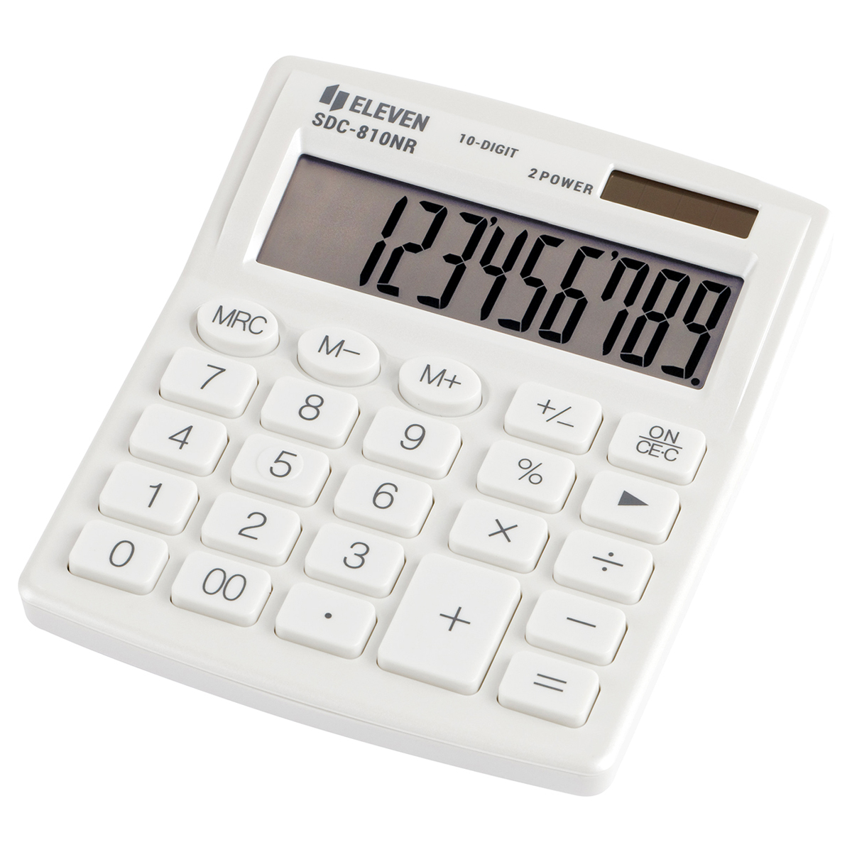 Калькулятор настольный Eleven SDC-810NR-WH, 10 разрядов, двойное питание, Калькулятор настольный Eleven SDC-810NR-WH, 10 разрядов, двойное питание,