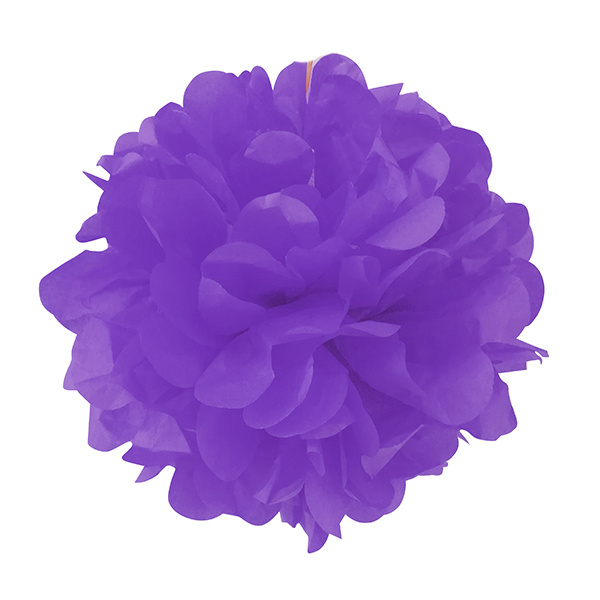 Помпон бумажный 20см лиловый Помпон бумажный 20см лиловый