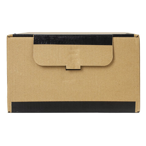 Короб архивный на липучке 380х285х170 мм, гофрокартон, до 1700 л., STAFF, 112161 Короб архивный на липучке 380х285х170 мм, гофрокартон, до 1700 л., STAFF, 112161