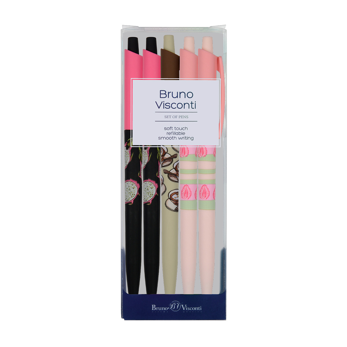 НАБОР ИЗ 5-ТИ РУЧЕК "HappyClick. Mix 1" ШАРИКОВЫХ 0.5 ММ, СИНЯЯ НАБОР ИЗ 5-ТИ РУЧЕК "HappyClick. Mix 1" ШАРИКОВЫХ 0.5 ММ, СИНЯЯ