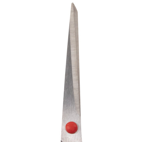Ножницы STAFF EVERYDAY, 215 мм, бюджет, резиновые вставки, черно-красные, ПВХ Ножницы STAFF EVERYDAY, 215 мм, бюджет, резиновые вставки, черно-красные, ПВХ