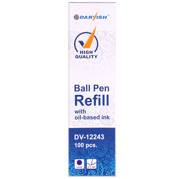 Стержень шариковый 128мм синий на масляной основе "Darvish" 0,7мм (для Стержень шариковый 128мм синий на масляной основе "Darvish" 0,7мм (для