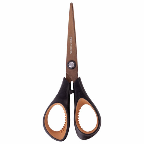 Ножницы BRAUBERG "Heavy Duty", 165 мм, суперпрочные, титановое Ножницы BRAUBERG "Heavy Duty", 165 мм, суперпрочные, титановое