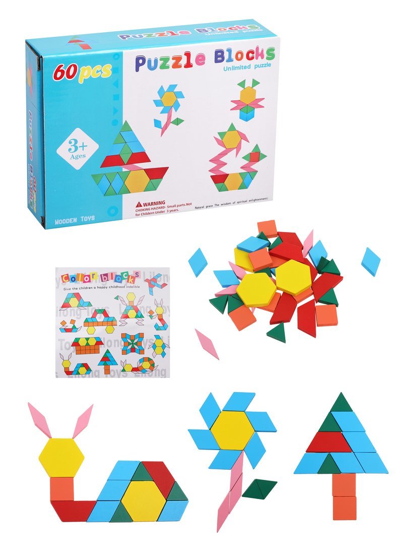 Игрушка развивающая Головоломка, 60 деталей Игрушка развивающая Головоломка, 60 деталей