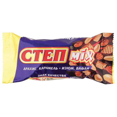 Конфеты шоколадные СЛАВЯНКА "Степ Mix", с изюмом, арахисом и Конфеты шоколадные СЛАВЯНКА "Степ Mix", с изюмом, арахисом и