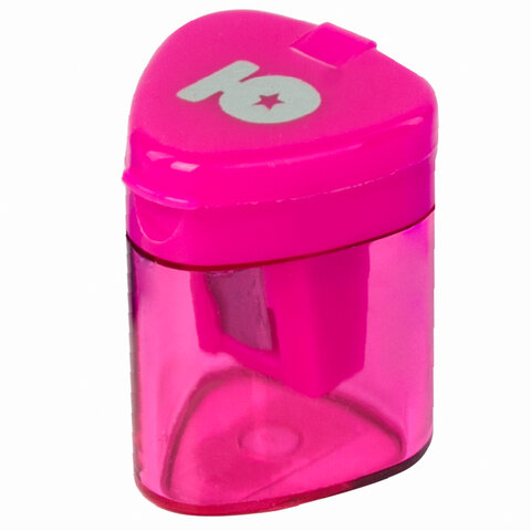 Точилка ЮНЛАНДИЯ "Трио", с контейнером, пластиковая, корпус ассорти, Точилка ЮНЛАНДИЯ "Трио", с контейнером, пластиковая, корпус ассорти,