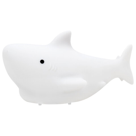 Ночник силиконовый LED "Акула" 109x60x58 мм, белый свет/RGB, на