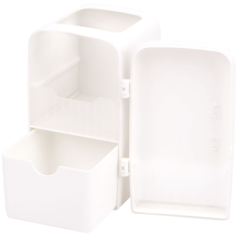 Настольная подставка MESHU "Fridge", 3 отделения, молочный Настольная подставка MESHU "Fridge", 3 отделения, молочный