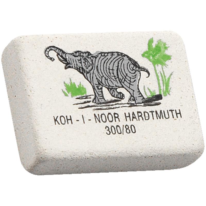Ластик Koh-I-Noor "Elephant" 300/60, прямоугольный, натуральный Ластик Koh-I-Noor "Elephant" 300/60, прямоугольный, натуральный