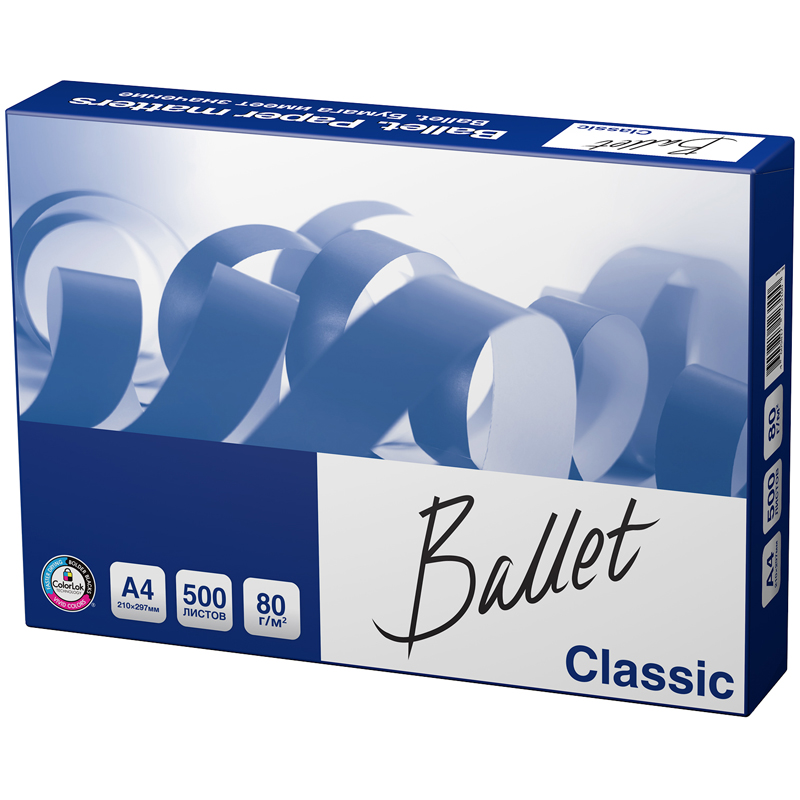 Бумага Ballet "Classic" А4, Марка В, 500 листов Бумага Ballet "Classic" А4, Марка В, 500 листов