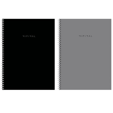 Тетрадь А4, 120 л., BRAUBERG, гребень, клетка, матовая ламинация, "Minimal Тетрадь А4, 120 л., BRAUBERG, гребень, клетка, матовая ламинация, "Minimal
