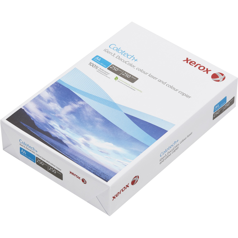 Бумага для цветной лазерной печати Xerox Colotech + (A4, 250 г/кв.м, 250) Бумага для цветной лазерной печати Xerox Colotech + (A4, 250 г/кв.м, 250)