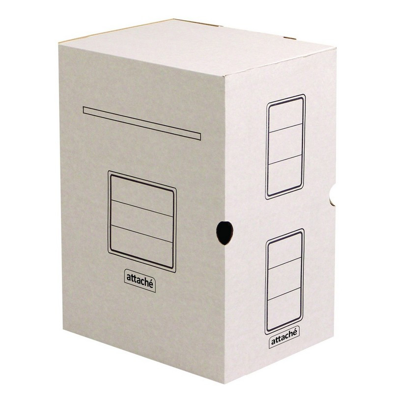 Короб архивный белый ATTACHE 200мм гофрокартон, 5шт.уп Короб архивный белый ATTACHE 200мм гофрокартон, 5шт.уп
