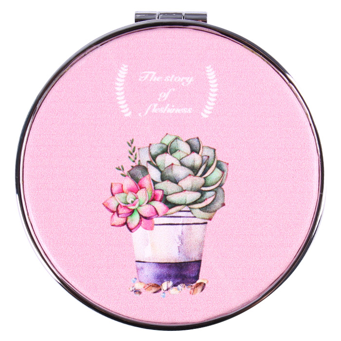 Зеркало складное круглое d-7см двойное на магните с блестками россыпью ассорти Зеркало складное круглое d-7см двойное на магните с блестками россыпью ассорти