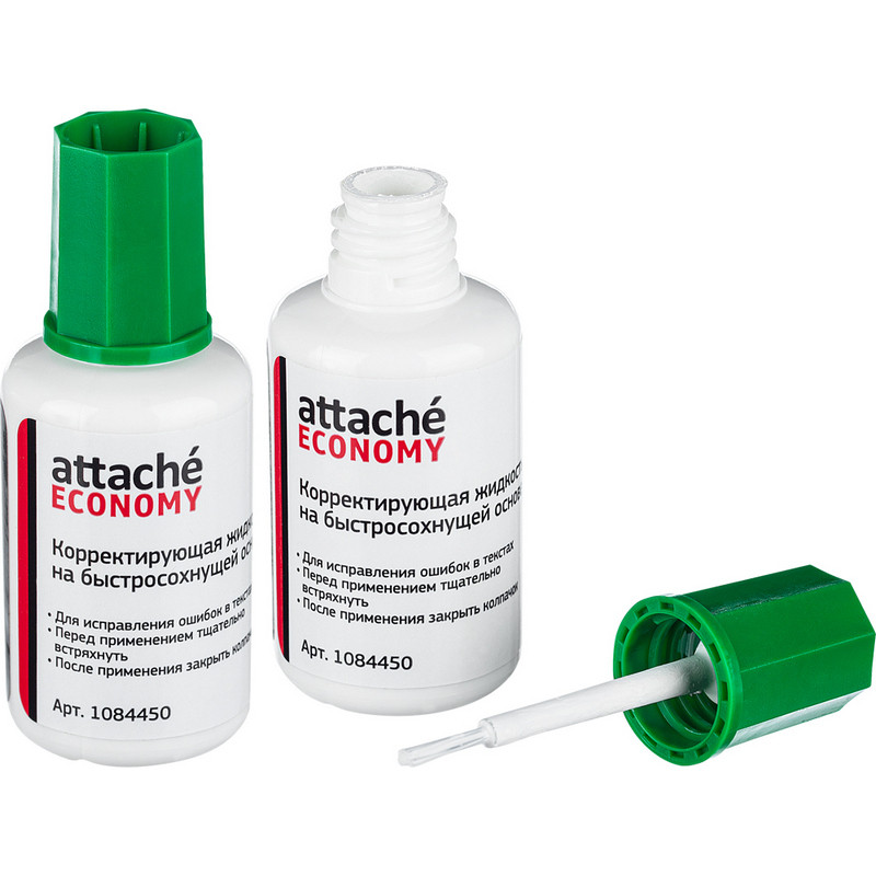 Корректирующая жидкость 16г Attache Economy быстросохнущая основа кисточка Корректирующая жидкость 16г Attache Economy быстросохнущая основа кисточка